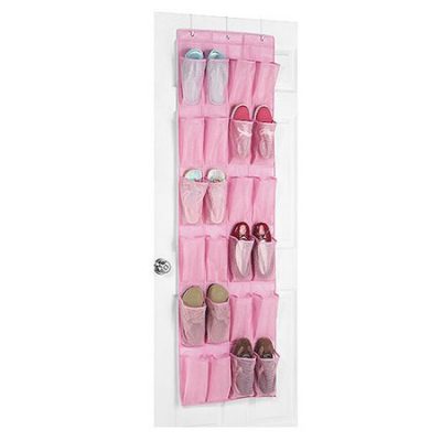 Walmart – Whitmor 24 Pocket Over the Door Shoe Organizer Pink Only $6.92 (Reg $10.00) + Free Store Pickup