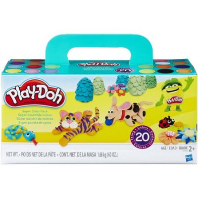 Walmart – Play-Doh Super Color 20 Pack, 60 oz  Only $9.88 (Reg $14.96) + Free Store Pickup