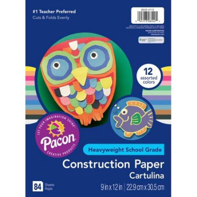 Walmart – Pacon Construction Paper, 12 Assorted Colors, 9” x 12”, 84 Sheets Only $1.97 (Reg $2.77) + Free Store Pickup