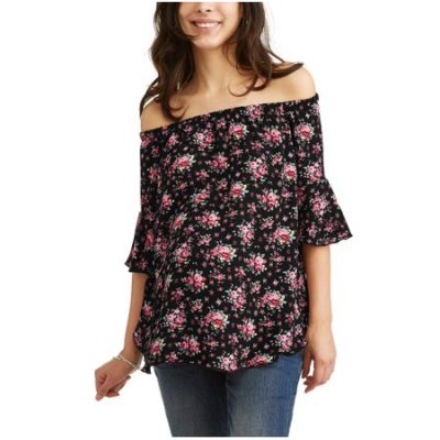 Walmart – Planet Motherhood Maternity Floral Crepe Off the Shoulder Top Only $5.50 (Reg $6.50) + Free Store Pickup