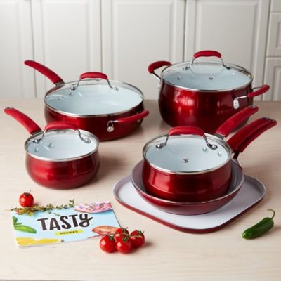 Walmart – Tasty 11pc Cookware Set Non-Stick – Titanium Reinforced Ceramic Only $88.00 (Reg $99.00) + Free 2-Day Shipping