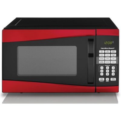 Walmart – Hamilton Beach 0.9 cu ft 900W Microwave, Red Only $55.00 (Reg $59.00) + Free Shipping