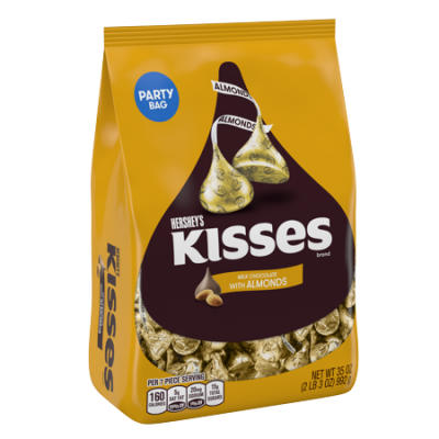 Walmart – Kisses, Milk Chocolate with Almonds Candy, 35 Oz Only $8.98 (Reg $9.98) + Free Store Pickup