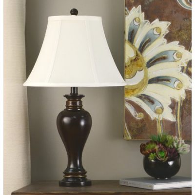 Walmart – Decor Therapy Walnut Ridge Bronze Resin Table Lamp with Barclay Gold Highlights and Soft Cream Silken Shade Only $27.99 (Reg $32.00) + Free Store Pickup + Discount