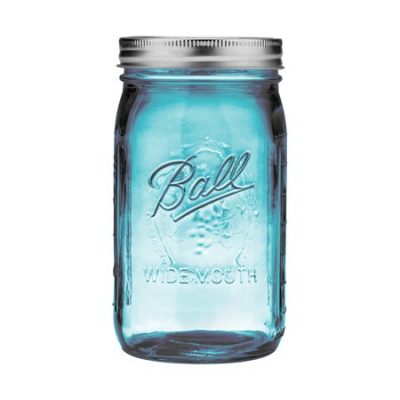 Walmart – Ball Collection Elite Color Series Blue Glass Mason Jar with Lid and Band, Wide Mouth, 32 Ounces, 4 Count Only $7.05 (Reg $9.92) + Free Store Pickup