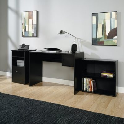 Walmart – Mainstays 3-Piece Desk and Bookcase Office Set, Black Only $88.76 (Reg $99.00) + Free Shipping