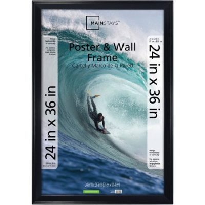 Walmart – Mainstays 24×36 Casual Poster and Picture Frame, Black Only $19.97 (Reg $34.97) + Free Store Pickup