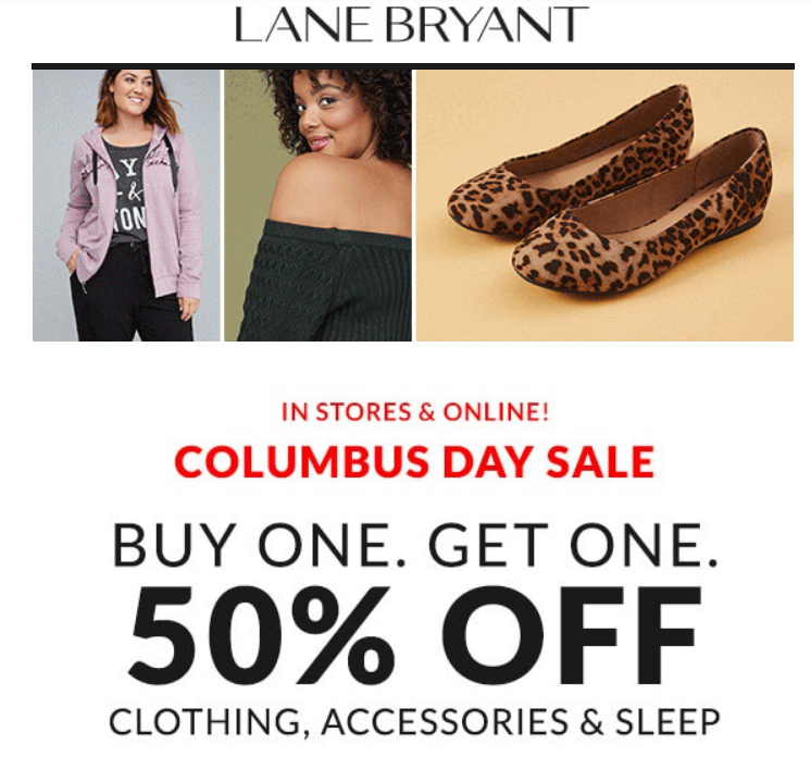 Lane Bryant – BOGO 50% Off Sale + $25 Off $75 Purchase With Code