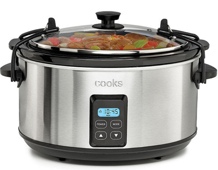 JCPenney.com – Cooks 5-Qt. Programmable Latch and Travel Slow Cooker Only $11.24 (Reg $70.00) + Free Store Pick Up!