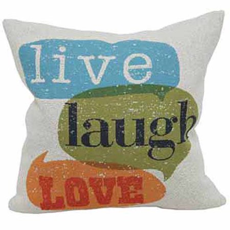 Walmart – Better Homes and Gardens Live Laugh Love Throw Pillow, Multi-Colored Only $11.93 (Reg $14.22) + Free Store Pickup