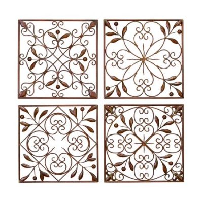 Walmart – Decmode Rustic Bronze Scrolled Metal Wall Decor – Set of 4 Only $49.29 (Reg $61.00) + Free Shipping