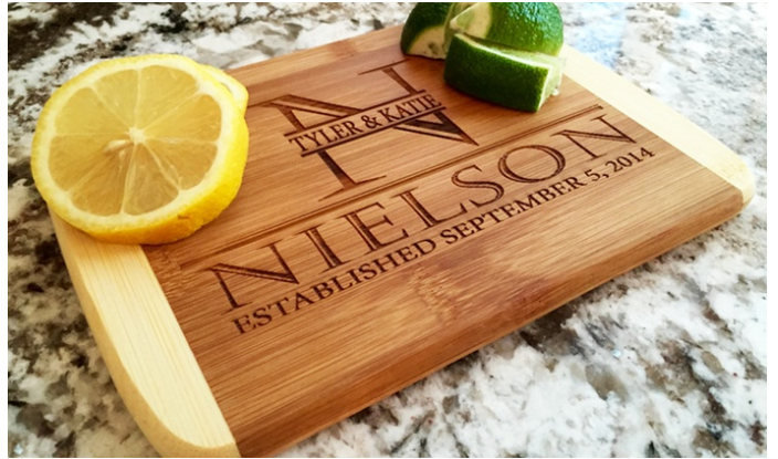 Custom Bamboo Cutting Board Only $4.50 (Reg $29.99)