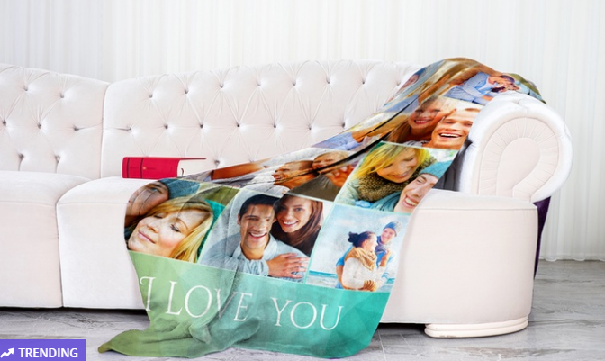 Personalized Medium 30″ x 40″ Polar Fleece Blanket Only $3.74 – GREAT GIFT IDEA!