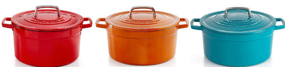 Martha Stewart Collection Enameled Cast Iron 6 Qt. Round Dutch Oven Only $53.99, Reg $179.99 (70% Off) + Free Shipping!