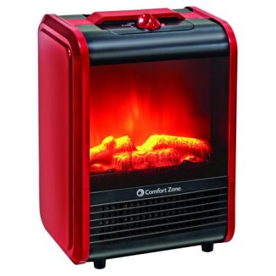 Walmart – Comfort Zone Mini Electric Fireplace Space Heater Only $38.99 (Reg $47.89) + Free Shipping