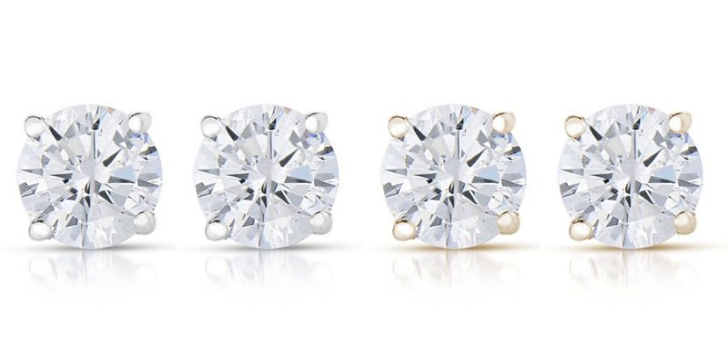 Walmart – Vir Jewels 1/4 cttw Round Diamond Stud Earrings 14K White Gold (I2-I3 Clarity) Only $79.99 (Reg $119.99) + Free Shipping