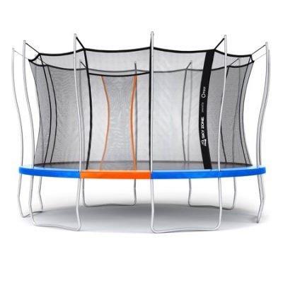 Walmart – Sky Zone Powered by Vuly 14-Foot Trampoline, Self-Closing Door, Blue Only $349.99 (Reg $679.99) + Free Shipping