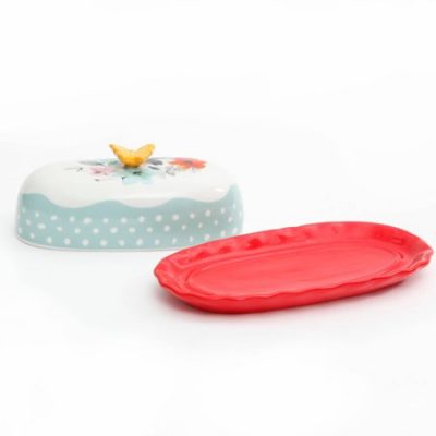 Walmart – The Pioneer Woman Flea Market Decorated Floral 6.4″ Butter Dish Only $5.99 (Reg $9.50) + Free Store Pickup