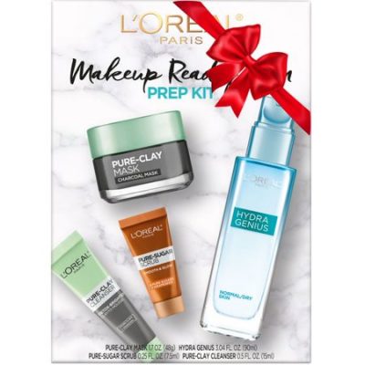 Walmart – L’Oreal Paris Skincare Makeup Ready Skin Prep Gift Set, 4 Piece Set  Only $23.98 (Reg $26.13) + Free Store Pickup