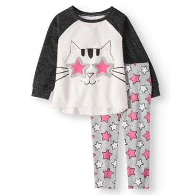 Walmart – Wonder Nation Long Sleeve Raglan 3D Graphic Tunic & Leggings Only $7.50 (Reg $10.86) + Free Store Pickup