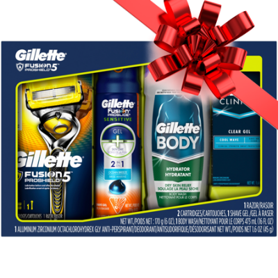 Walmart – Gillette Fusion5 Proshield Razor, Body Wash, Deodorant Gift Set Only $14.88 (Reg $31.99) + Free Store Pickup