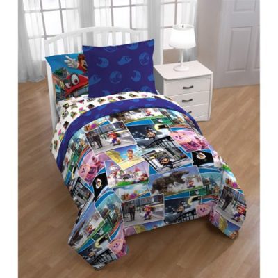 Walmart – Super Mario 5Pc Bedding Set Only $24.00 (Reg $39.98) + Free Store Pickup