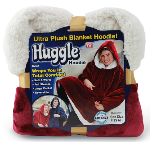 TODAY ONLY! As Seen on TV Huggle Blanket Hoodie Only $12.74, Reg $49.99 at Kohl’s