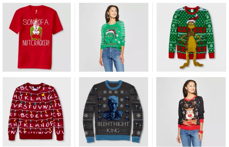 Target – 40% Off Ugly Christmas Sweaters & Tees + Free Shipping! (In-Store & Online) + Men’s Ugly Sweater Tees Only $6 Shipped!