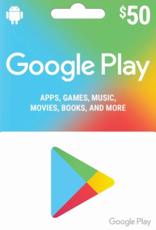 $50 Google Play Gift Card (Email Delivery) Only $40 at Walmart.com