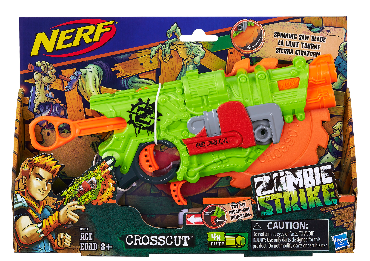 Walmart.com – Nerf Zombie Strike Crosscut Blaster Only $6.98, Reg $14.99 + Free Store Pickup!