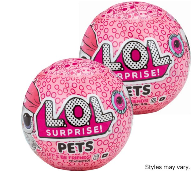 Bestbuy.com – L.O.L. Surprise! – 2 Pack Pet Package Only $10.98, Reg $19.98 + Free Shipping!