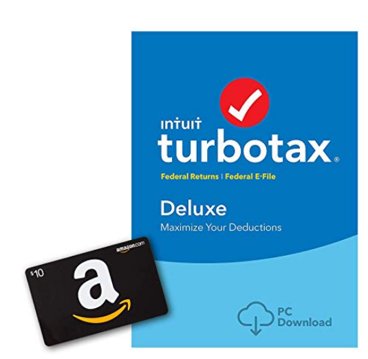 TurboTax 2018 Tax Software (Digital) + $10 Amazon Gift Card Only $29.99