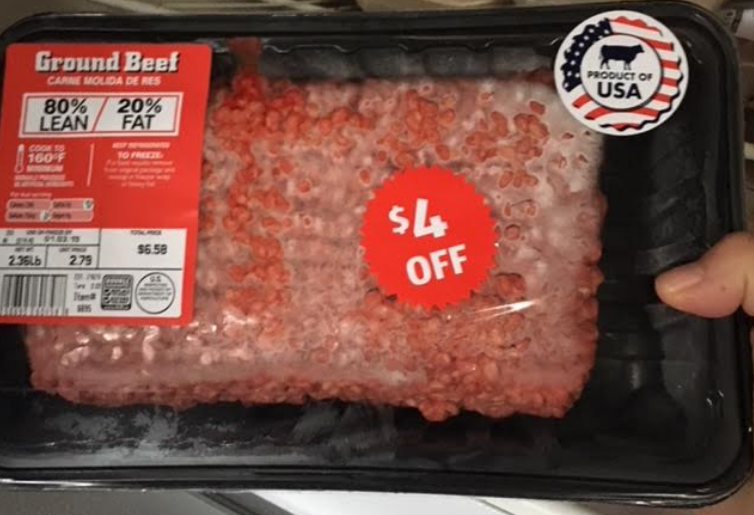 ALDI – Possible $4 Off Packs Of Meat = $2.50 For a 2.5 LB Pack Of Hamburger