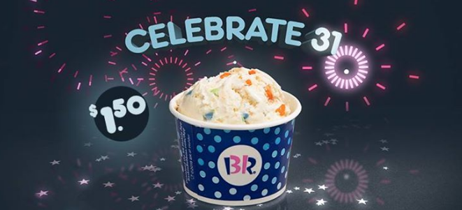 Baskin Robbins – (TODAY ONLY!) $1.50 Ice Cream Scoops