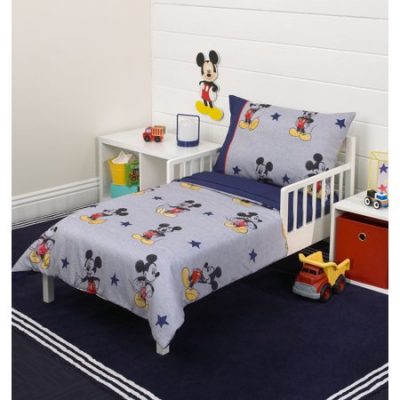 Walmart – Mickey Mouse 90th Birthday 4-Piece Toddler Bed Set Only $33.99 (Reg $39.99) + Free Store Pickup