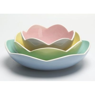 Walmart – Mainstays Floral Shaped Ceramic Nested Set of 3 Bowl Only $24.99 (Reg $39.99) + Free Store Pickup