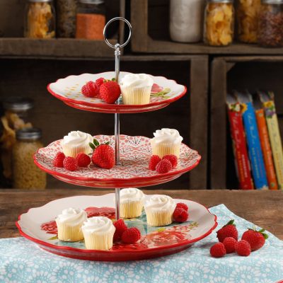 Walmart – The Pioneer Woman Blossom Jubilee 3-Tier Serving Tray Only $24.11 (Reg $26.88) + Free Store Pickup