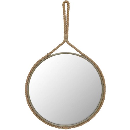 Walmart – Stonebriar Collection Suspended Round Mirror with Rope Handle Only $43.19 (Reg $51.09) + Free Shipping