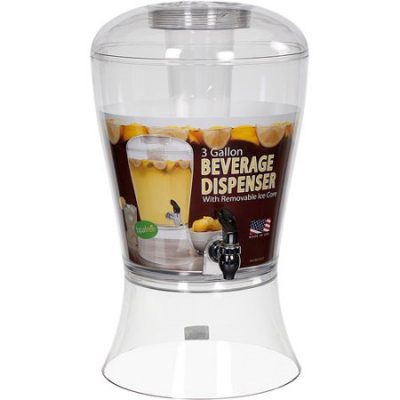 Walmart – Creative Bath 3-Gallon Beverage Dispenser with Ice Core Only $19.96 (Reg $21.60) + Free Store Pickup