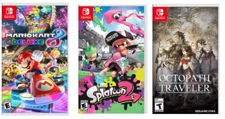 GameStop.com – Nintendo Switch Digital Download Games Only $42.00 – Splatoon 2, Mario Kart 8 Deluxe & More