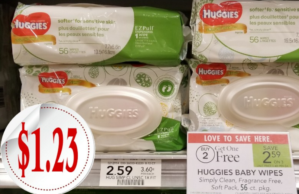 Publix – Huggies Baby Wipes 56ct Package Only $1.23 each W/ Printable Coupon – PRINT YOUR COUPONS NOW!!