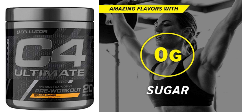 Cellucor C4 Ultimate Pre-Workout Powder w/ Beta Alanine (20 Servings) (Mango) Only $16 + Free Shipping!