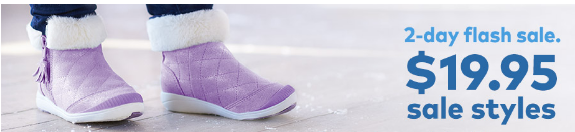 Stride Rite – Flash Sale – Select Boots, Shoes and Sandals Only $19.95 + 20% Off Code!