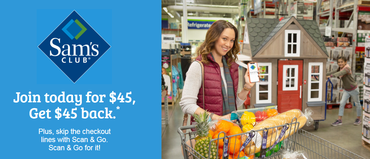 FREE Yearly Sam’s Club Membership after Instant Savings!