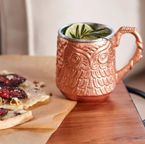 Pier1.com  – Owl Moscow Mule Mug (Copper & Metal Collection) Only $4.98, Reg $19.95 + Free Store Pickup!