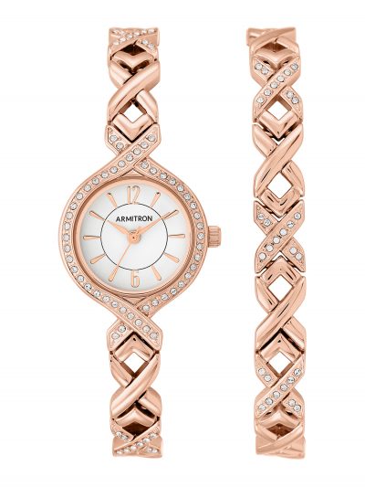 Walmart – Armitron Women’s Rose Gold Round Dress Watch Set Only $39.99 (Reg $80.00) + Free 2-Day Shipping