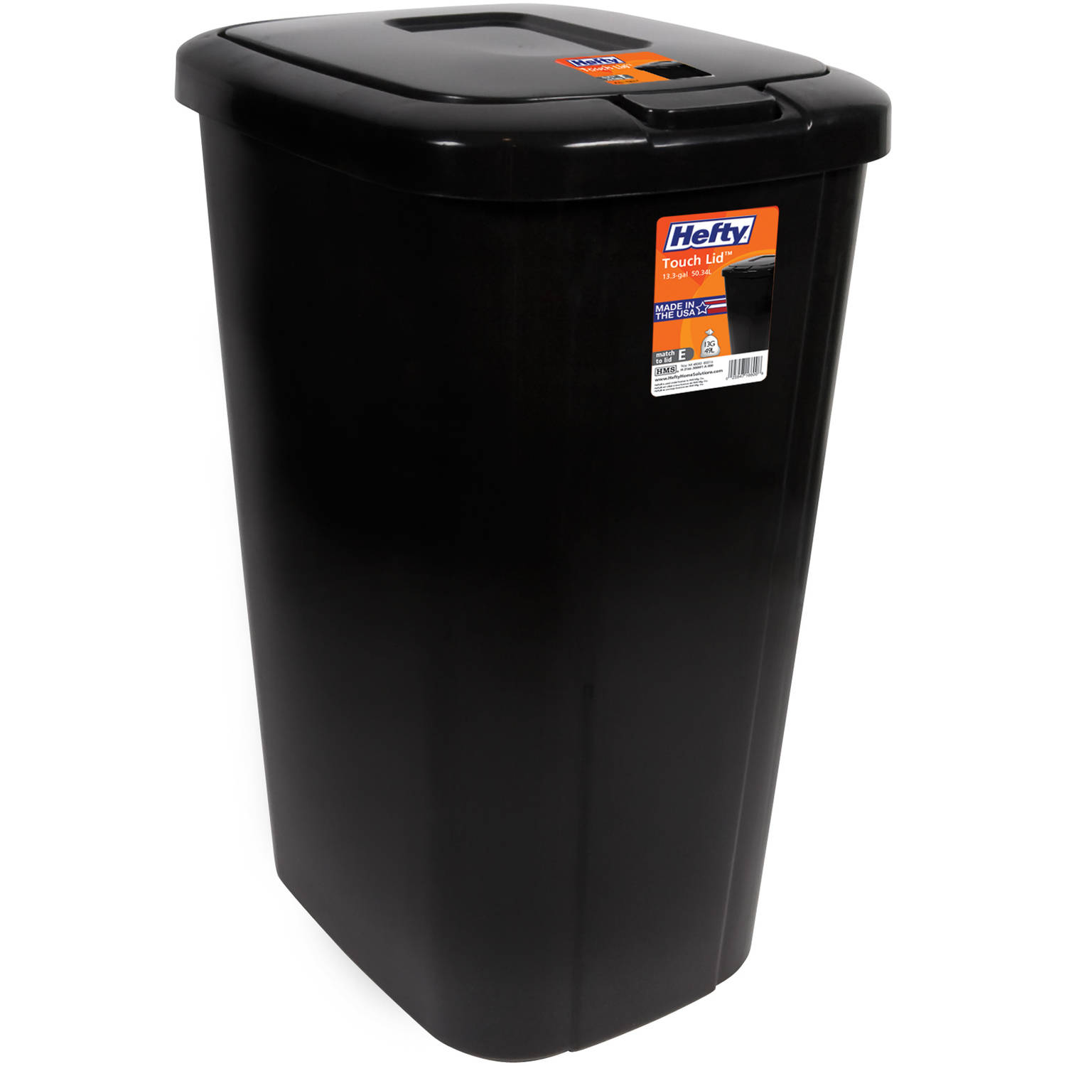 Walmart – Hefty Touch-Lid 13.3-Gallon Trash Can Only $15.48 (Reg $19.88) + Free Store Pickup