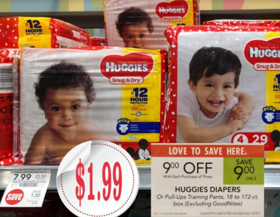 Huggies Snug & Dry Diapers Only $1.99 a Pack at Publix