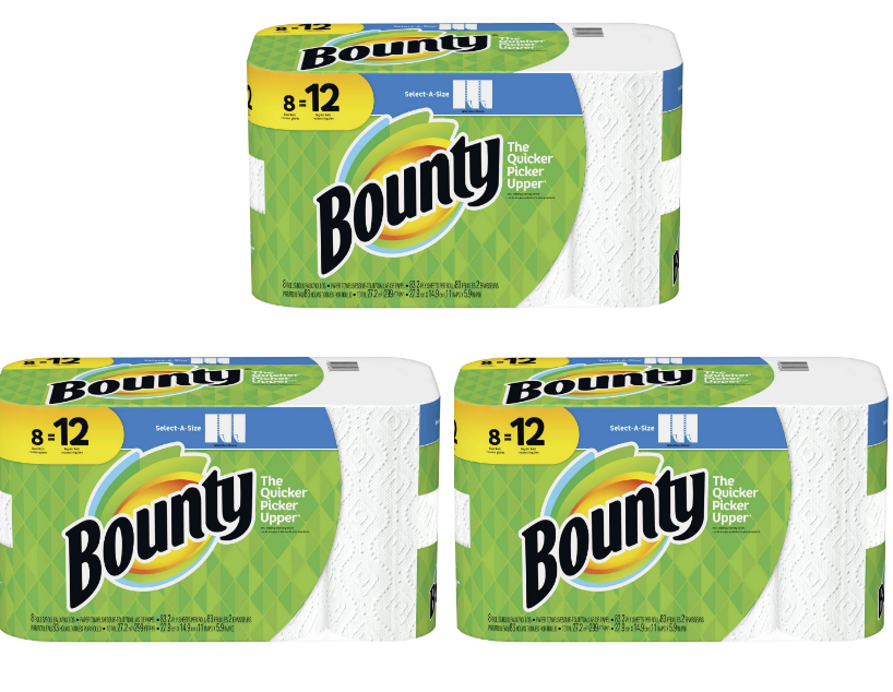 Target.com – 24-Ct Bounty Select-A-Size Giant Roll Paper Towels Only $21.47 + Free Store Pickup!