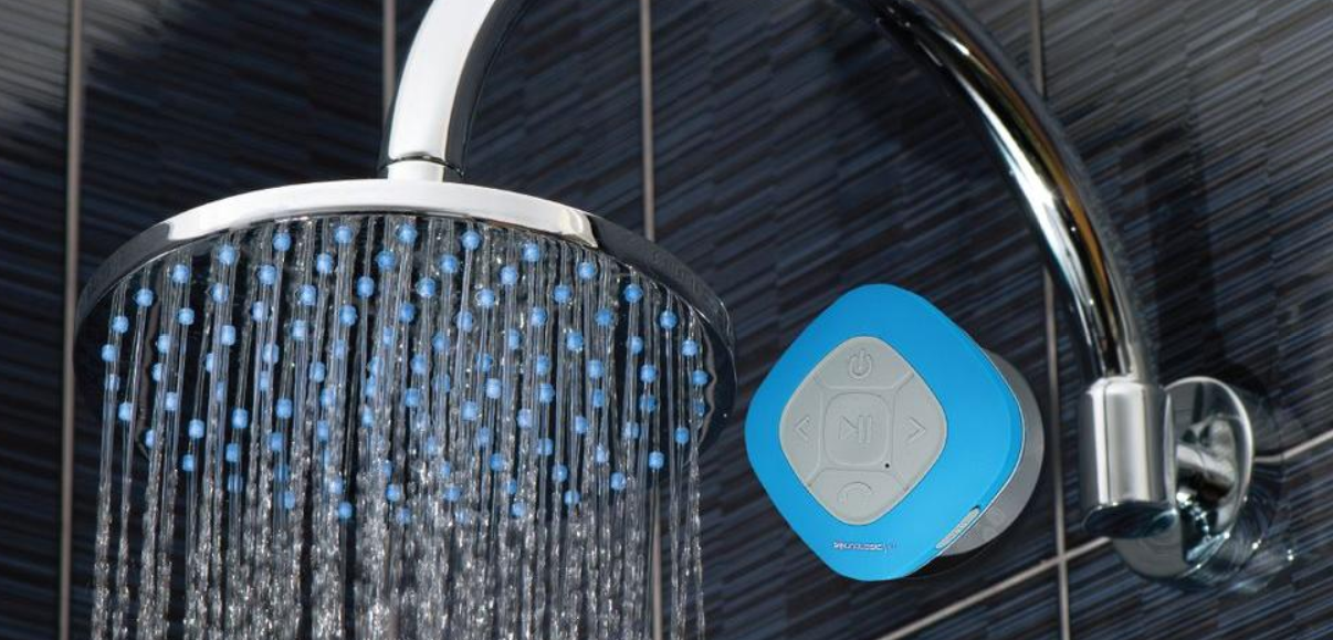 HomeDepot.com – Bluetooth Shower Speaker with FM Radio and Carabiner Only $4, Reg $13 + Free Store Pickup!